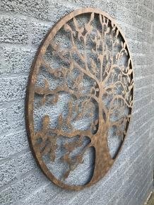 Een metalen wandornament de boom van het leven - 2