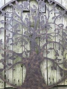 Een metalen wandornament de boom van het leven - 6