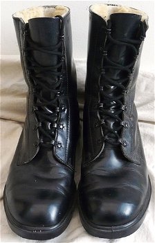 Schoenen, Laarzen, Gevechts, M69, Zwart, Koninklijke Landmacht, maat: 43B, jaren'70/'80.(Nr.6) - 1