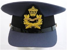 Pet, Uniform DT (Dagelijks Tenue), Adjudant (Aoo), Koninklijke Luchtmacht, maat: 58, jaren'90.(Nr.1)