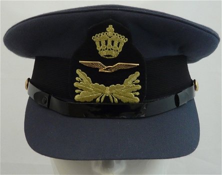 Pet, Uniform DT, Onderofficier (Sld-Sm), Koninklijke Luchtmacht, maat: 58, jaren'90.(Nr.1) - 0