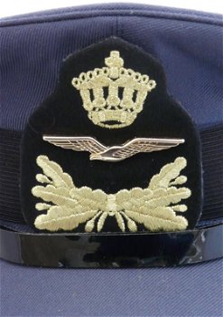 Pet, Uniform DT, Onderofficier (Sld-Sm), Koninklijke Luchtmacht, maat: 58, jaren'90.(Nr.1) - 1