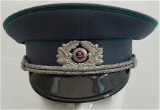 Pet Uniform / Schirmmütze, Secretaris Douane DDR, Oost-Duits, maat: 56, 1989.