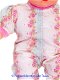 Popje 28 cm Jumpsuit roze bloemetjes - 1 - Thumbnail