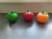 set (3) Glazen appels 9 cm hoog zie foto's - 0 - Thumbnail