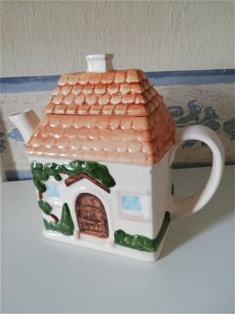 Theepot cottage 15 cm hoog - 0