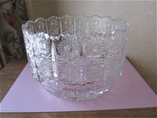 Prachtige grote handgeslepen boheems kristal bowl
