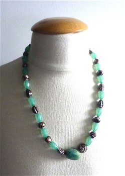 Collier in prachtige kleur groen - 3