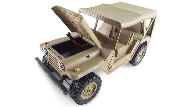 RC Jeep U.S. militaire terreinwagen 1:14 4WD RTR, Dessert Sand - 2