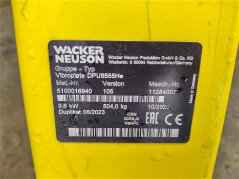 Wacker Neuson trilplaat te koop DPU 6555 bouwjaar 2020 - 4