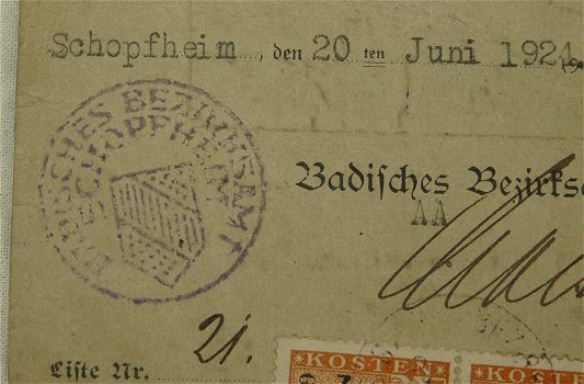 Rijbewijs / Führerschein Lotje, Duits, Klasse I & III, Schopfheim & Lörrach, 1947 & 1924. - 6