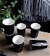 6 porseleinen espressobekers - zwart - nieuw - Ernesto - 3 - Thumbnail