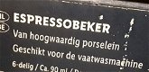 6 porseleinen espressobekers - zwart - nieuw - Ernesto - 6 - Thumbnail