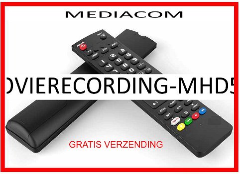 Vervangende afstandsbediening voor de MYMOVIERECORDING-MHD500RDT van MEDIACOM. - 0