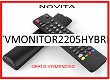 Vervangende afstandsbediening voor de TVMONITOR2205HYBRID van NOVITA. - 0 - Thumbnail