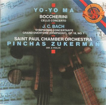 Yo-Yo Ma - Boccherini, J.C. Bach - Pinchas Zukerman, The Saint Paul Chamber Orchestra – - 0