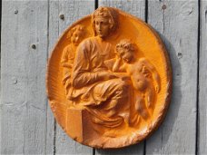 wanddecoratie , Heilige Maria met kindje Jezus