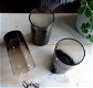 3x Luminarc vintage glazen bruin rookglas / smoke glas - 1 - Thumbnail
