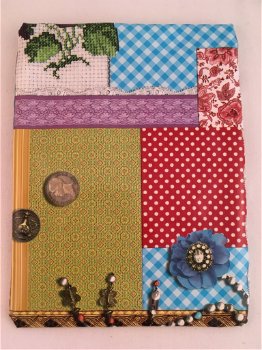 etui (make-up) van tafelzeil vrolijk patchwork optie 1 - 1