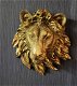Wandecoratie leeuw goud - 0 - Thumbnail