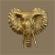 Wandecoratie leeuw goud - 1 - Thumbnail