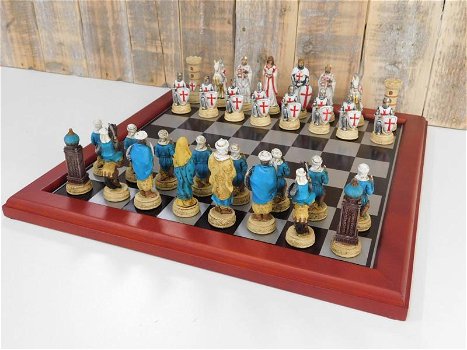 Mooi schaakspel thema CRUSADE VS MUSLIM schaakspel - 7