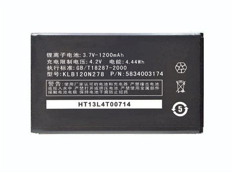 High-compatibility battery KLB120N278 for KONKA EG350 - 0