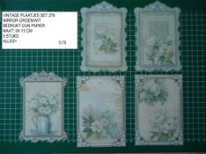 vintage plaatjes mirror set 279 -laatste set - GERESERVEERD