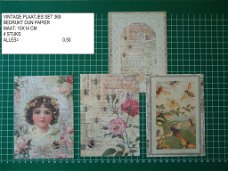 vintage plaatjes meisje set 368 - laatste set