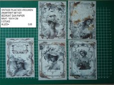 vintage plaatjes vrouwen set 421 -laatste set