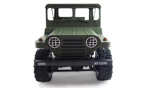 U.S. MS151 jeep militaire terreinwagen 1:14 4WD RTR, leger groen - 1