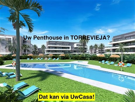 Uw eigen ruime Penthouse in TORREVIEJA tussen de zoutmeren en met - 0