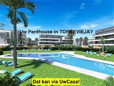 Uw eigen ruime Penthouse in TORREVIEJA tussen de zoutmeren en met