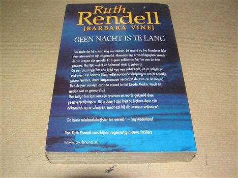 Geen Nacht Is Te Lang(1) -Ruth Rendell(Barbara Vine) - 1