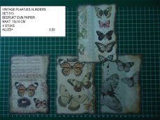 vintage plaatjes vlinders 513 - laatste set