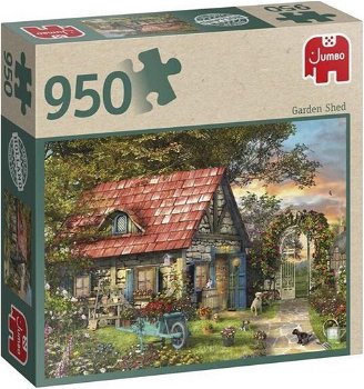 Jumbo Premium Collection Puzzel Garden Shed - Legpuzzel - 950 Stukjes - 0