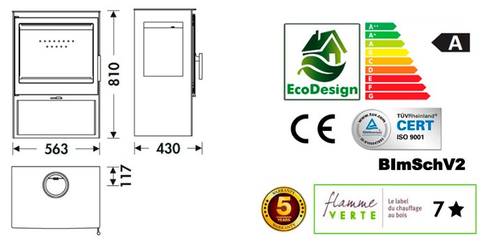 Panadero Onix 3V Ecodesign Houtkachel - 2