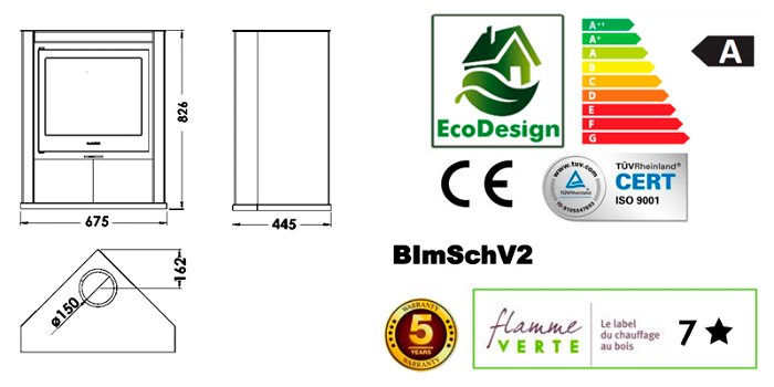 Panadero Faro Ecodesign Houtkachel Hoekmodel - 1