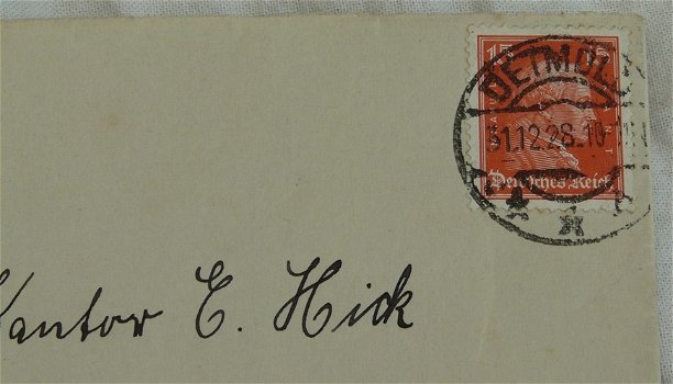 Envelop / Umschlag, Duitsland, met post stempel, 1928. - 1