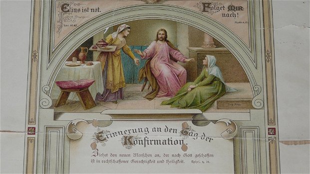 Document, Herinnering Heilige Vormsel, afm.: 39x30cm, uit 1903. - 2