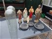 Vijf antieke Heiligen beelden. - 1 - Thumbnail