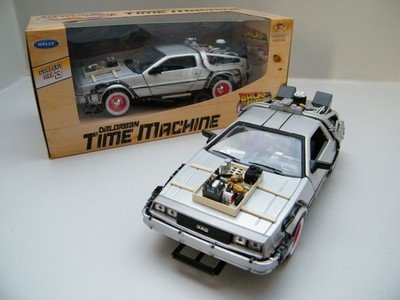 schaal model auto DeLorean Back to the Future 3 – Welly 1:24 film movie - 1
