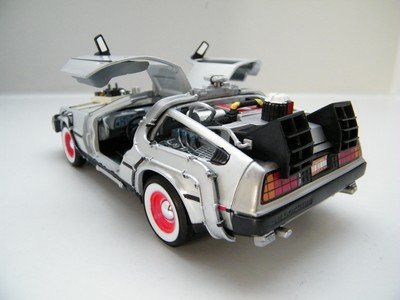 schaal model auto DeLorean Back to the Future 3 – Welly 1:24 film movie - 5