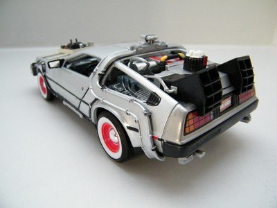 schaal model auto DeLorean Back to the Future 3 – Welly 1:24 film movie - 6