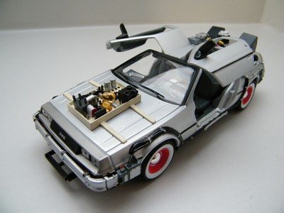 schaal model auto DeLorean Back to the Future 3 – Welly 1:24 film movie - 7
