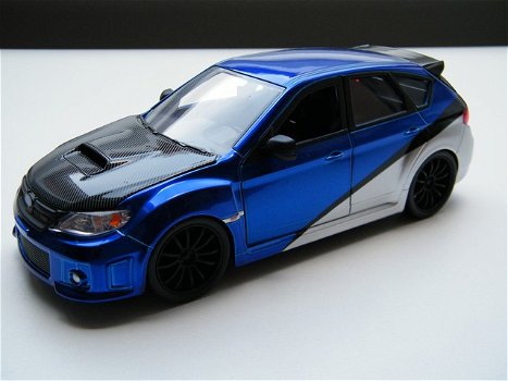 Nieuw modelauto Brian’s Subaru Impreza STi – Fast and Furious – jada toys 1:24 - 1