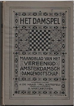 Het Damspel 1e jaargang nr 1 tm nr 12, 1906-1907 - 1