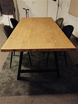 Eettafel 200x94 met stalen poten - 4