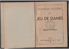 TECHNIQUE MODERNE DU JEU DE DAMES