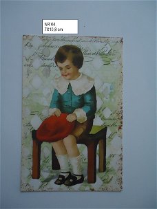 vintage kaartjes serie 4 ) jongen